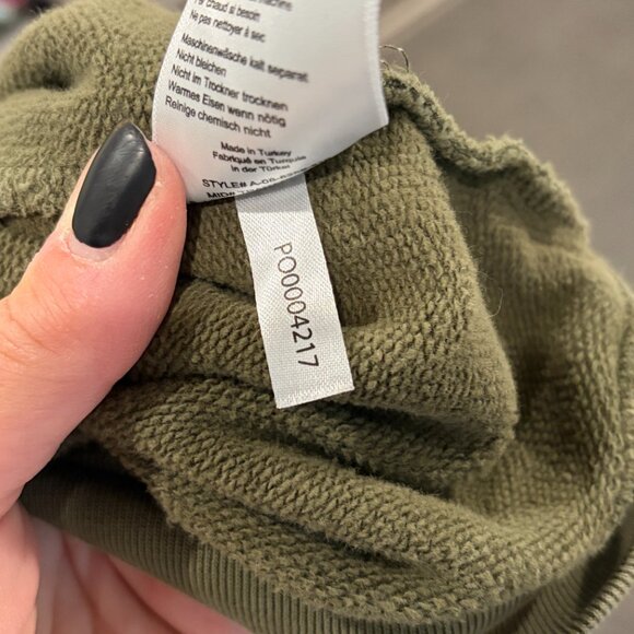 EXCELLENT CONDITION Anine Bing Archer Army Green Graphic Cotton Sweatshirt Sz: M - Picture 10 of 10